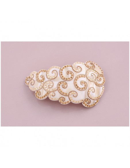 94960_1 MC Davidian Barrette à Cheveux Queue de Cheval Coeurs Entrelacés Light TGM