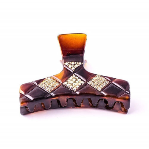 96088_1 MC Davidian Pince à Cheveux Décor Cristaux En Carreaux Light MM