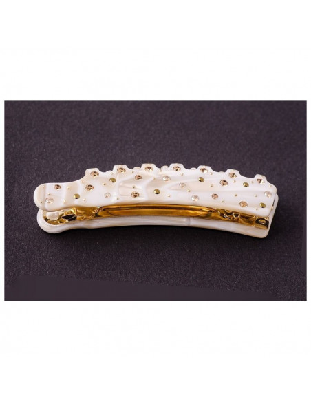 95503_1 MC Davidian Banane à Cheveux Métal Modéle B Rain of Rhinestones PM