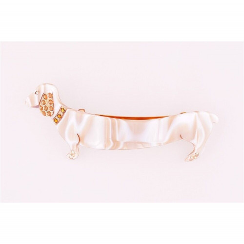 93321_1 MC Davidian Barrette à Cheveux Basset avec Collier Décoré Light GM