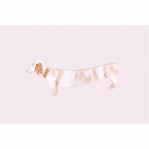 93322_1 MC Davidian Barrette à Cheveux Basset avec Collier Décoré Light PM