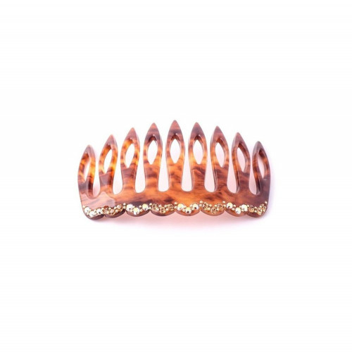 95599bis_1 MC Davidian Peigne à Cheveux Fait-Main 9 Dents Ondulées Light MM