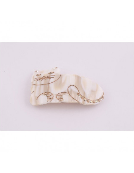 93203_1 MC Davidian Barrette à Cheveux Chat Qui Dort avec Queue Décorée Light GM