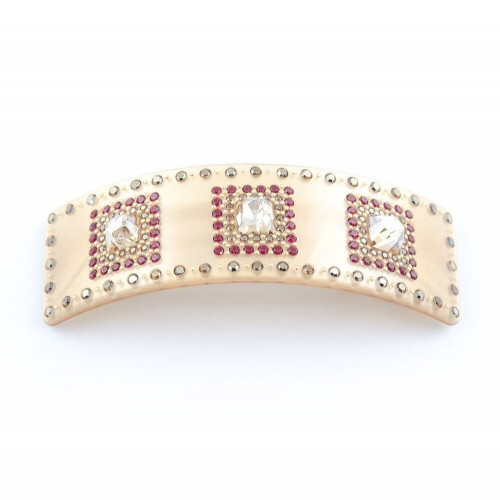 95760bis_1 MC Davidian Barrette à Cheveux Queue de Cheval trois Strass Princesses Full GM