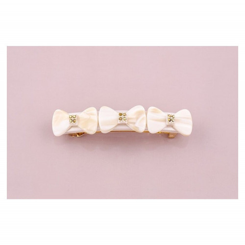 94004_1 MC Davidian Barrette à Cheveux trois Mini Nœuds Rhinestone Center MM
