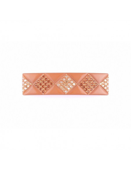 96099bis_1 MC Davidian Barrette à Cheveux Cristaux En Carreaux Light MM