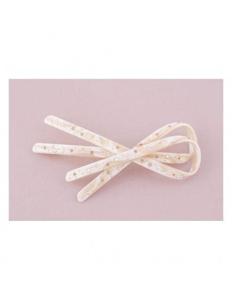 95478b_1 MC Davidian Barrette à Cheveux deux Boucles Rain of Rhinestones TGM