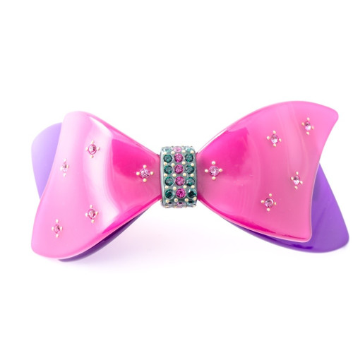 95030 MC Davidian Barrette à Cheveux Queue de Cheval Nœud à Pans Rain of Rhinestones GM