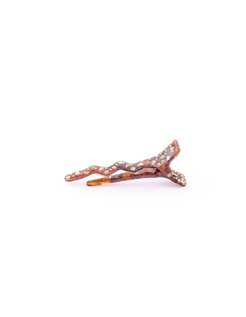 95489 MC Davidian Pince à Cheveux Bec Mini Zigzag Rain of Rhinestones PM