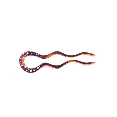 96169bis MC Davidian Épingle à Cheveux Ondulée Rhinestone Center PM
