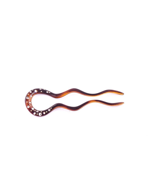 96169bis MC Davidian Épingle à Cheveux Ondulée Rhinestone Center PM