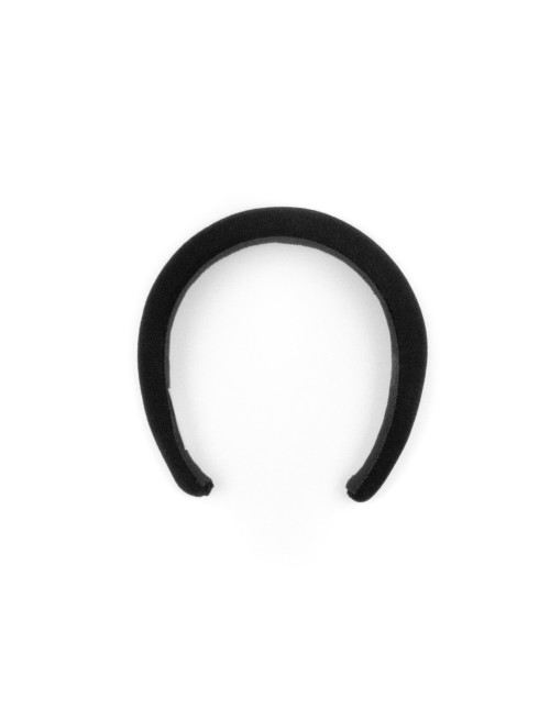 Serre-tête Galbe Noir - [Serre-têtes Couture] fabriqué à la main en France.