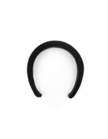Serre-tête Galbe Noir - [Serre-têtes Couture] fabriqué à la main en France.