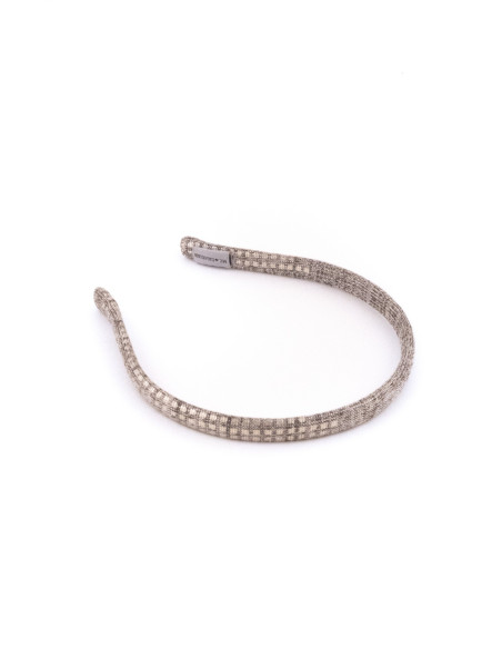 Serre-tête Fil de Strass - [Serre-têtes Couture] fabriqué à la main en France.