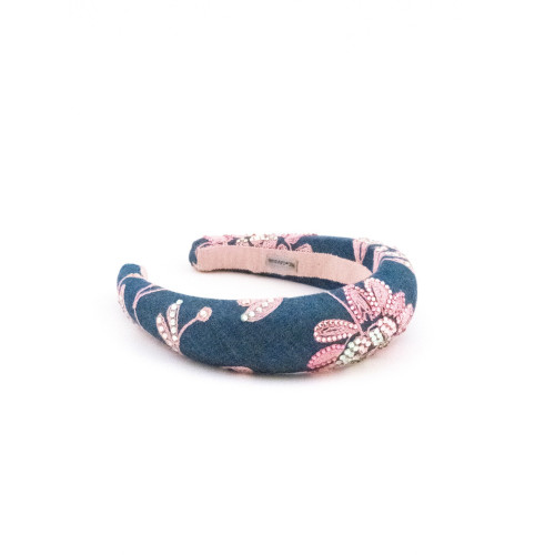 Serre-tête Fleur de Denim