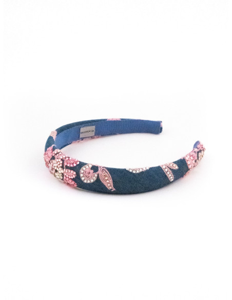 Serre-tête Branche de Strass - [Serre-têtes Couture] fabriqué à la main en France.