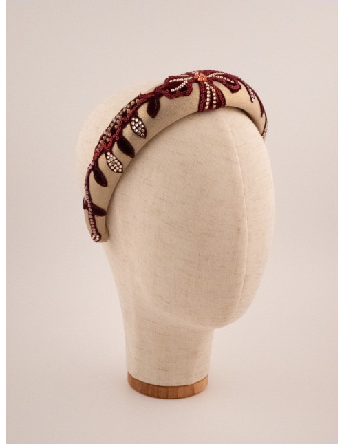 Serre-tête Impératrice - [Serre-têtes Couture] fabriqué à la main en France.