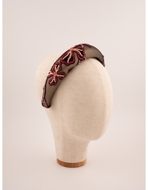 Serre-tête Impératrice - [Serre-têtes Couture] fabriqué à la main en France.