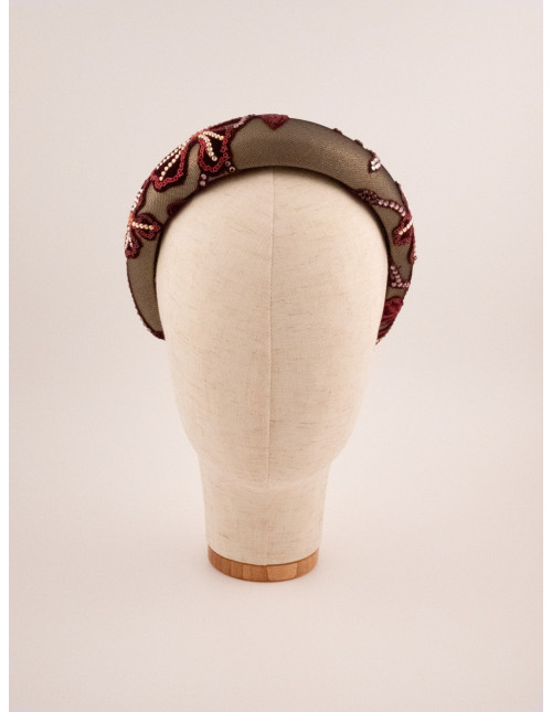Serre-tête Impératrice - [Serre-têtes Couture] fabriqué à la main en France.