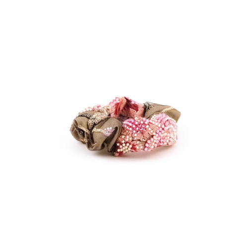 Chouchou Bouquet de Perles Rosé