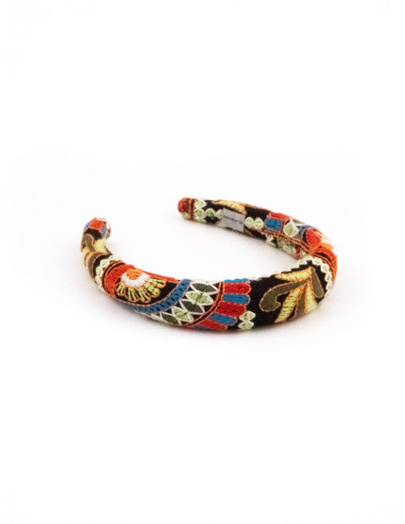Serre-tête Mosaïque Ethnique - [Serre-têtes Couture] fabriqué à la main en France.
