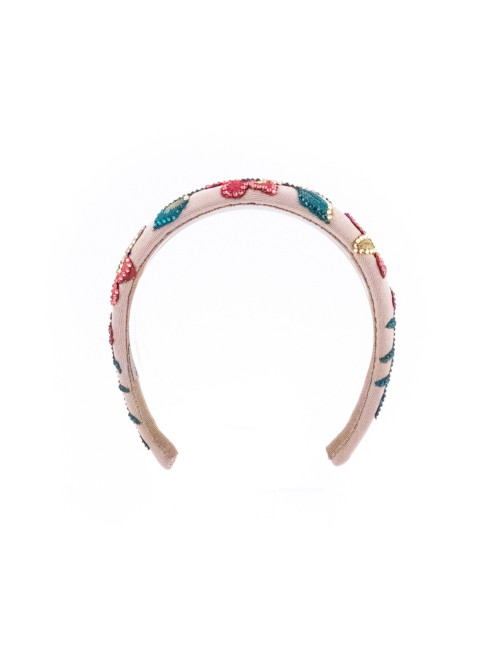 Serre-tête Feuillage Multicolore - [Serre-têtes Couture] fabriqué à la main en France.