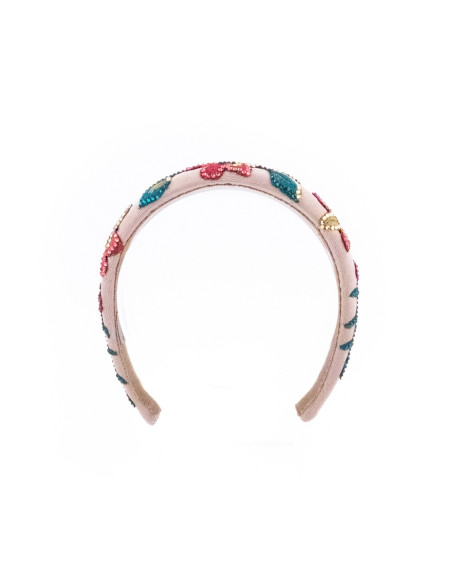 Serre-tête Feuillage Multicolore - [Serre-têtes Couture] fabriqué à la main en France.
