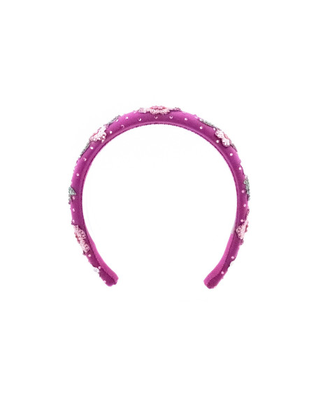 Serre-tête Violette Enchantée - [Serre-têtes Couture] fabriqué à la main en France.