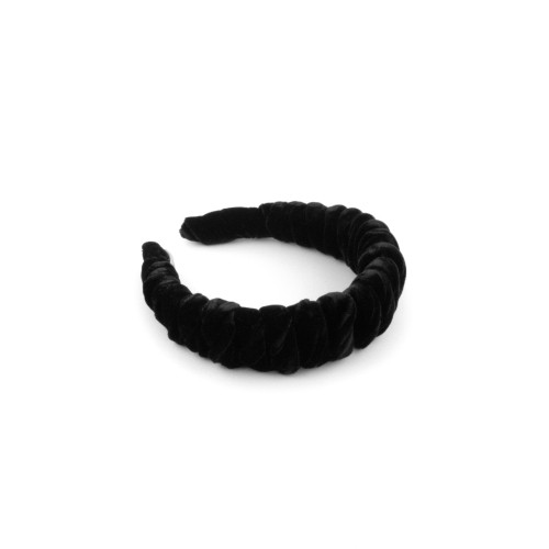 Serre-tête Torsade Velours Noir
