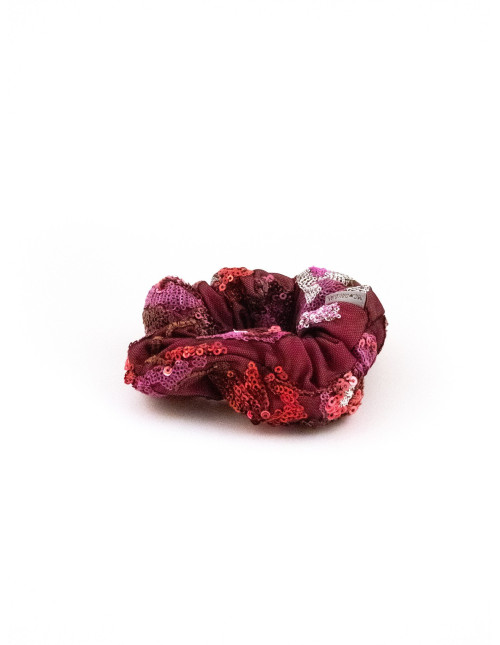 Serre-tête Prune & Paillettes - [Serre-têtes Couture] fabriqué à la main en France.