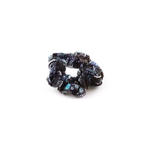 Chouchou Sequins Bleu Nuit