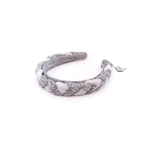 Bandeau Tresse Argentée