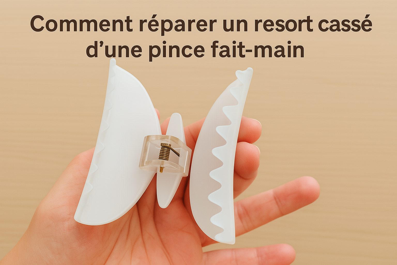 Comment réparer le ressort cassé d'une pince à cheveux
